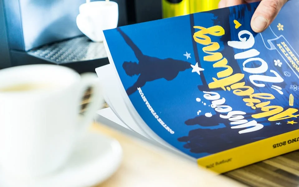 Softcover-Bindung als Galeriebeispiel