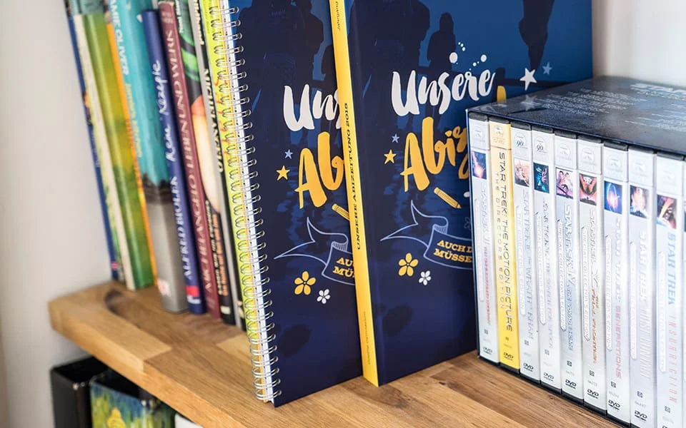 Abschlusszeitung gedruckt als Spiralbindung Hardcover